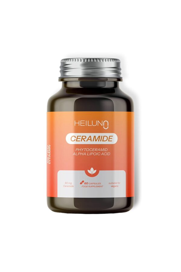 Ceramide 60 Kapsül – Phytoceramide 60 mg, ALA, B6, B12 ile Cilt Bariyerini Güçlendiren Vegan Takviye
