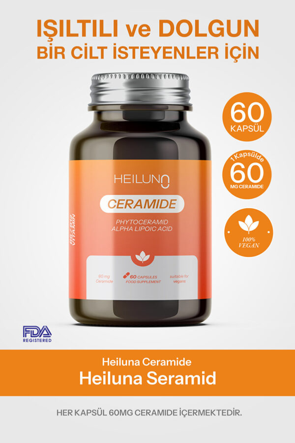 Ceramide 60 Kapsül – Phytoceramide 60 mg, ALA, B6, B12 ile Cilt Bariyerini Güçlendiren Vegan Takviye - Görsel 2