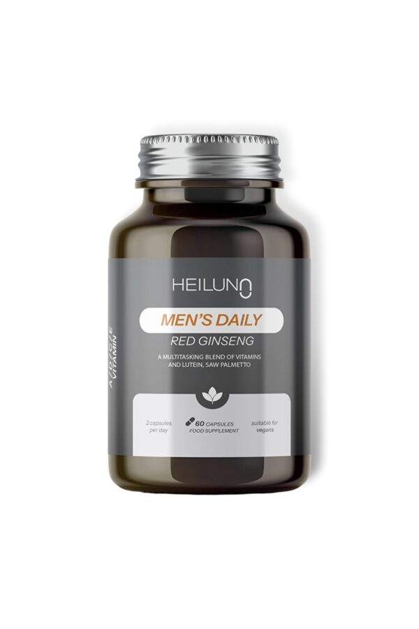 Men’s Daily Multivitamin 60 Kapsül – Red Ginseng, Likopen & Saw Palmetto ile Enerji ve Güç Desteği