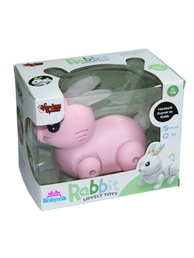 shems – Müzikli Ve Işıklı Tavşan Dans Eden Robot Tavşan Oyuncak Pembe