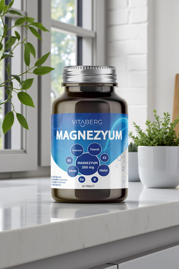 Magnezyum | Bisglisinat, Taurat, Sitrat, Malat + K2, B6, Bor, Selenyum - Görsel 7