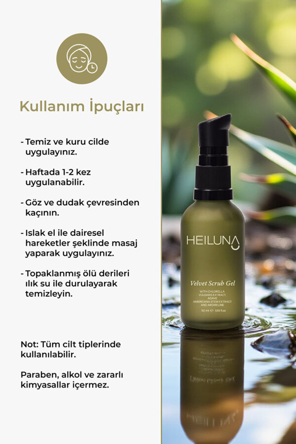 Kadife Etkili Peeling Jel 50 ml Yeşil Çay & Meyan Kökü ile Gözenek Arındırıcı Bakım - Görsel 3