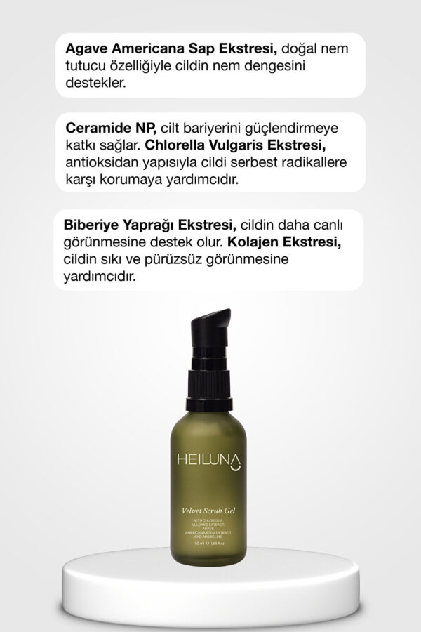Kadife Etkili Peeling Jel 50 ml Yeşil Çay & Meyan Kökü ile Gözenek Arındırıcı Bakım - Görsel 4