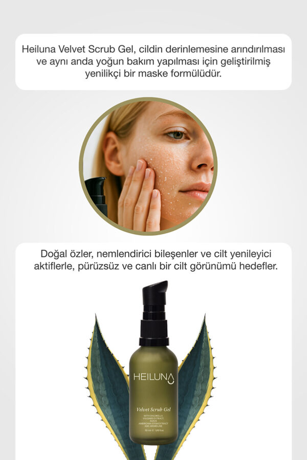 Kadife Etkili Peeling Jel 50 ml Yeşil Çay & Meyan Kökü ile Gözenek Arındırıcı Bakım - Görsel 5