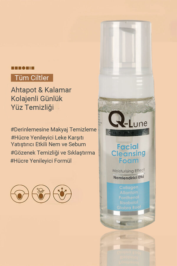 Kolajenli Yüz Temizleme Köpüğü 150ml -(GLABRA ROOT /ALLANTOİN/ PANTHENOL)makyaj Temizleyici - Görsel 3