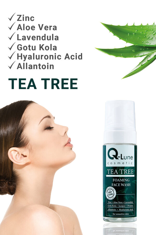 Yeşil Çay Ağaçlı Sivilce Karşiti Yüz Temizleme Köpüğü 150ml(TEA TREE FOAMING FACE WASH) - Görsel 6
