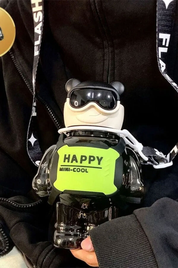 Robottle Figürlü Suluk Robot Matara Polikarbon Su Matarası 800ml-okul Suluğu Onaylı Bpa Free - Görsel 3