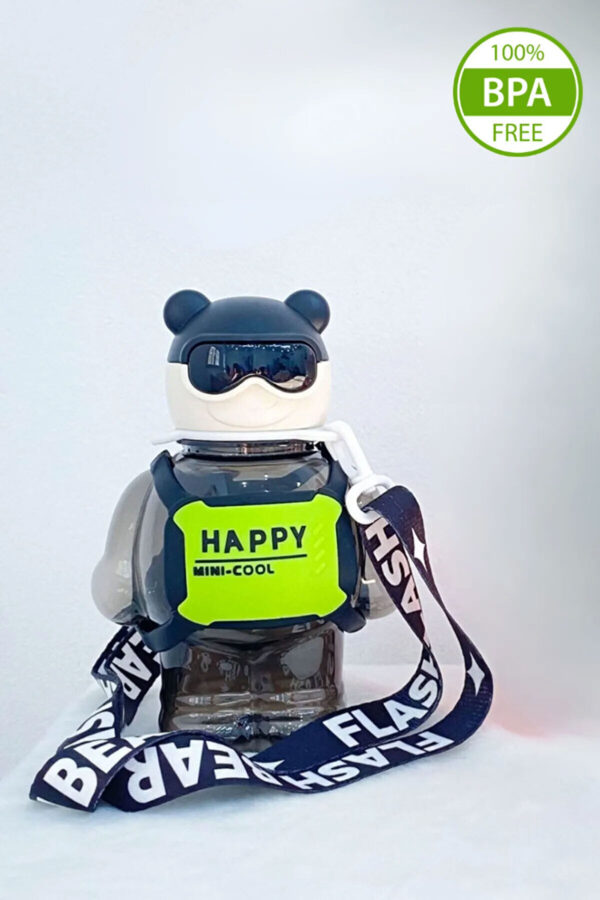 Robottle Figürlü Suluk Robot Matara Polikarbon Su Matarası 800ml-okul Suluğu Onaylı Bpa Free - Görsel 4
