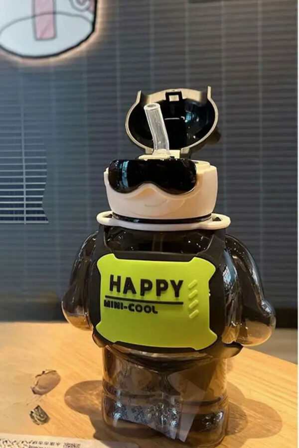 Robottle Figürlü Suluk Robot Matara Polikarbon Su Matarası 800ml-okul Suluğu Onaylı Bpa Free - Görsel 6