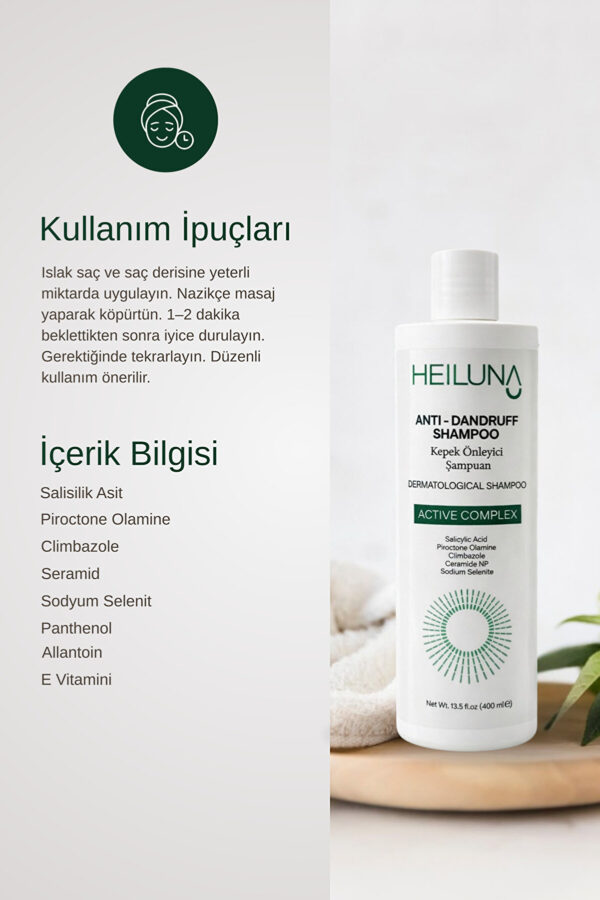 Kepek Önleyici Şampuan Salisilik Asit ve Selenite Destekli 400 ml - Görsel 3