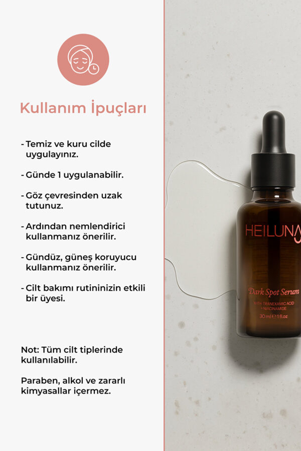 Koyu Leke Karşıtı Serum 30 ml Niacinamide ve Alpha-Arbutin ile Parlak, Eşit Tonda Cilt - Görsel 3