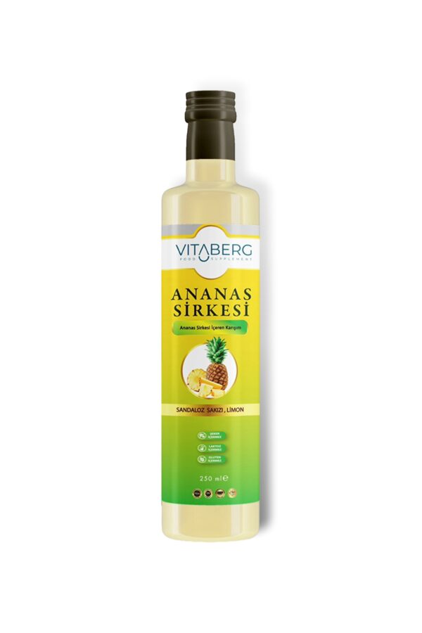 Ananas Sirkesi | Sandaloz Sakızı ve Limon İçeren Sirke Karışım 250 ml