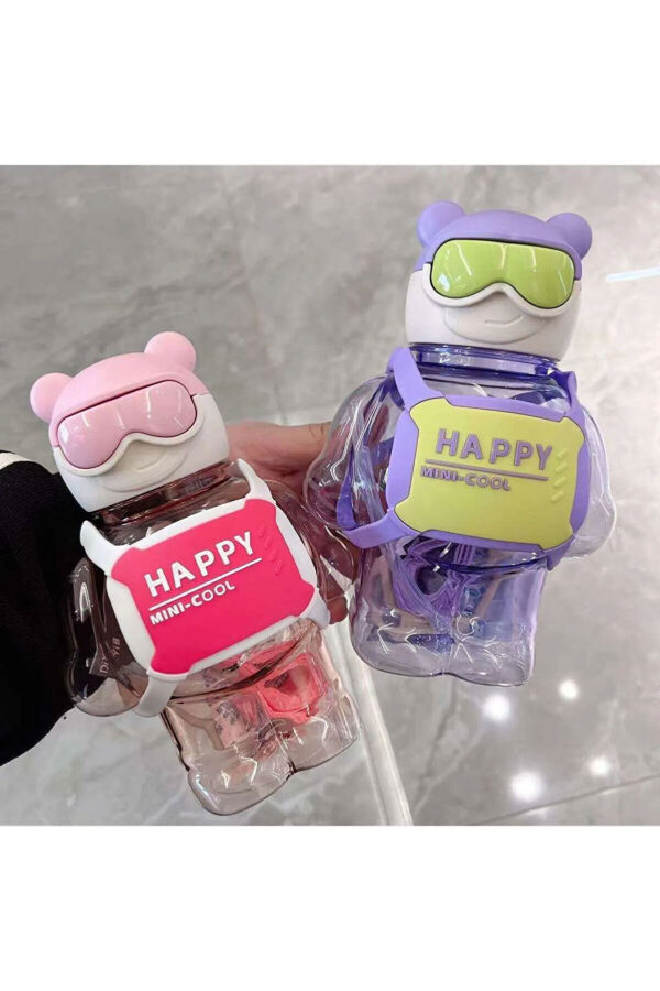 Robottle Figürlü Suluk Robot Matara Polikarbon Su Matarası 800ml-okul Suluğu Onaylı Bpa Free - Görsel 5